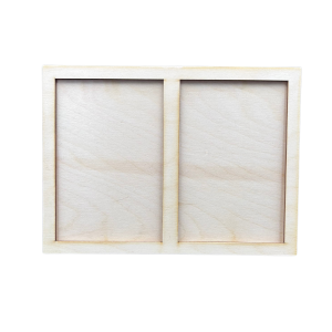 Drewniana ramka na zdjęcia zdjęcie stojąca ze sklejki decoupage dekor 