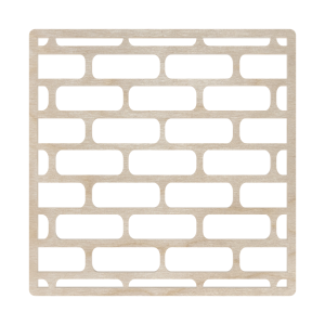 Drewniana podkładka podstawka pod kubek kwadrat decoupage ze sklejki dekor 