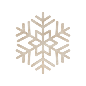 Drewniany dekor śnieżynka śnieg płatek śniegu ze sklejki decoupage ozdoba 