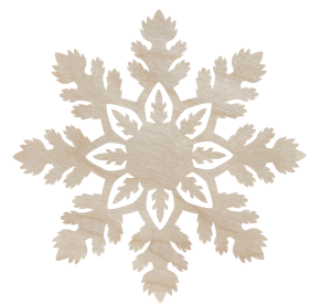 Drewniany dekor śnieżynka śnieg płatek śniegu ze sklejki decoupage ozdoba 