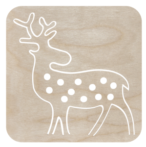 Drewniana przeplatanka sznurowanka wyszywanka zabawka ze sklejki decoupage 