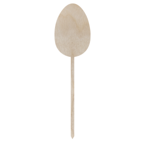 Drewniany topper jajko jajo pisanka na piku ze sklejki decoupage dekor