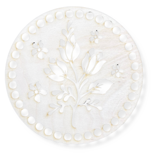 Baza drewniana dno do koszyka spód koło okrąg ze sklejki 18cm kwiat kwiatek 