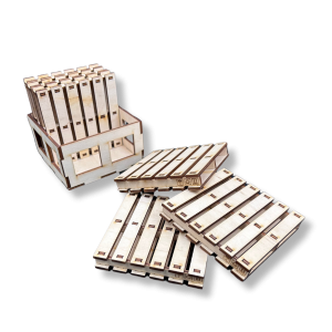 Drewniana podkładka podkładki podstawka pod kubek decoupage paleta sklejka 