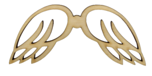 Skrzydełka skrzydła anielskie drewniane