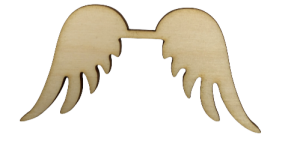Skrzydełka skrzydła anielskie drewniane 