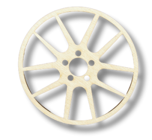 Drewniana podkładka podkładki podstawka pod kubek decoupage ze sklejki