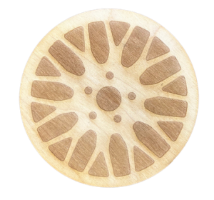 Drewniana podkładka podkładki podstawka pod kubek decoupage ze sklejki