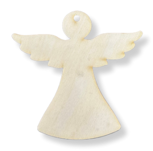 Drewniana zawieszka anioł aniołek z sklejki dekor na choinkę decoupage 