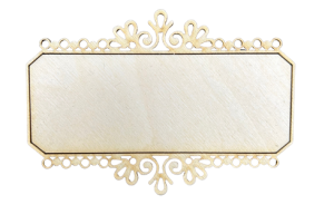 Drewniana tabliczka szyld deseczka ze sklejki ramka dekor decoupage 