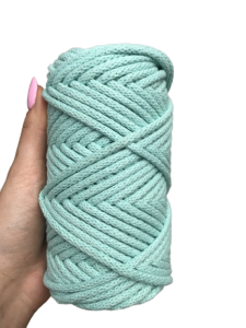 Sznurek bawełniany z rdzeniem seledynowy/miętowy 50m 5mm 