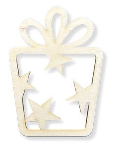 Drewniana zawieszka na choinkę prezent prezencik ze sklejki dekor decoupage 