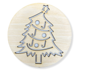Drewniane podkładki podkładka pod kubek sklejka świąteczna choinka drzewko 
