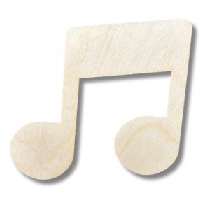 Drewniana nuta nutka dekor decoupage ozdoba ze sklejki muzyka dźwięk