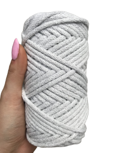 Sznurek bawełniany z rdzeniem popielaty 50m 5mm