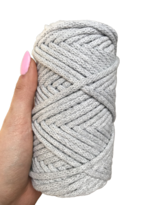 Sznurek bawełniany z rdzeniem szary 50m 5mm