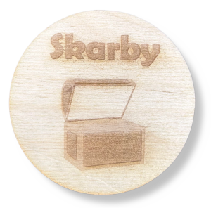 Drewniana plakietka tabliczka na szufladę pudełko decoupage plakietki 1szt 