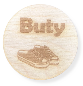 Drewniana plakietka tabliczka na szufladę pudełko decoupage plakietki 1szt 