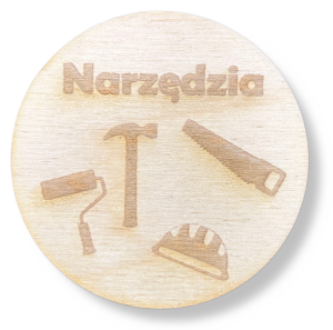 Drewniana plakietka tabliczka na szufladę pudełko decoupage plakietki 1szt 