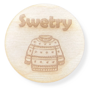 Drewniana plakietka tabliczka na szufladę pudełko decoupage plakietki 1szt 