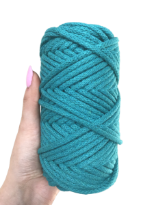 Sznurek bawełniany z rdzeniem turkusowy 50m 5mm