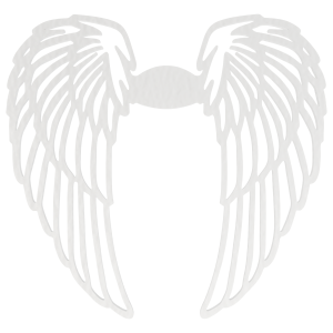 Skrzydełka skrzydła anielskie anioła BIAŁE ażurowe ze sklejki duże
