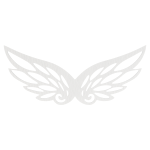 Skrzydełka skrzydła anielskie drewniane BIAŁE anioł decoupage