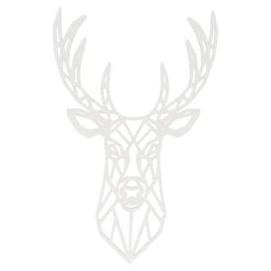Dekoracja ścienna obraz ażurowy BIAŁY JELEŃ JELONEK 3D 46 cm