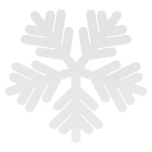 Drewniana ŚNIEŻYNKA BIAŁA klasyczna śnieg dekor podkładka podstawka pod kubek decoupage