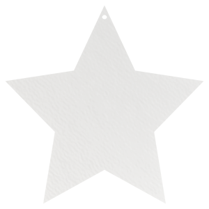 Drewniana zawieszka GWIAZDKA BIAŁA 5CM z otworem gwiazda dekor ze sklejki ozdoba decoupage