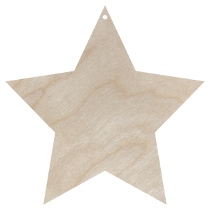 Drewniana zawieszka GWIAZDKA 5CM z otworem gwiazda dekor ze sklejki ozdoba decoupage