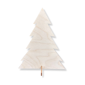 Drewniana choinka świąteczna 20cm na podstawce drzewko dekoracja stojąca dekor