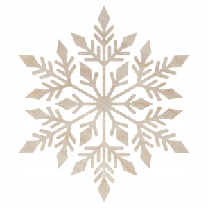 Drewniana śnieżynka śnieg ŚNIEŻKA 30CM dekoracja świąteczna ozdoba dekoracyjna decoupage ze sklejki