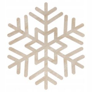 Drewniana śnieżynka śnieg ŚNIEŻKA 2 40CM dekoracja świąteczna ozdoba dekoracyjna decoupage ze sklejki