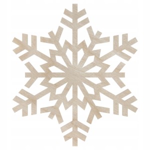 Drewniana śnieżynka śnieg ŚNIEŻKA 5 30CM dekoracja świąteczna ozdoba dekoracyjna decoupage ze sklejki