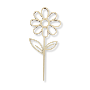 Drewniany kwiat ażurowy STOKROTKA do wazonu 20 cm