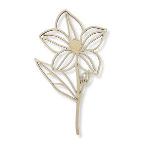 Drewniany kwiat kwiatek ażurowy LILIA 1