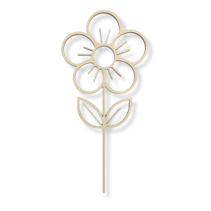 Drewniany kwiat KWIATEK ażurowy DEKOR