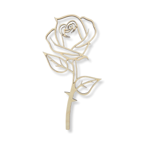 Drewniany kwiat kwiatek ażurowy RÓŻA 4