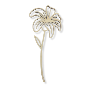 Drewniany kwiat kwiatek ażurowy LILIA 2