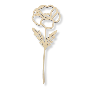 Drewniany kwiat kwiatek ażurowy GOŹDZIK 2