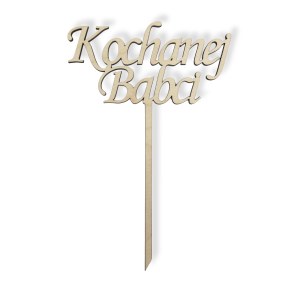 Topper napis na piku KOCHANEJ BABCI