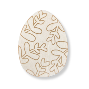 Drewniane jajko pisanka GAŁĄZKI 5 cm