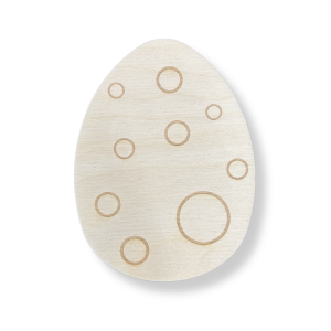 Drewniane jajko pisanka KÓŁKA 10 cm