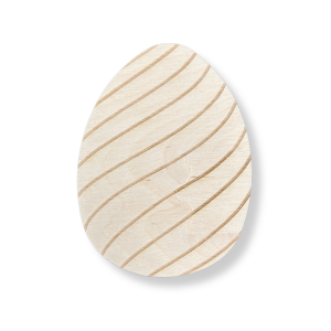 Drewniane jajko pisanka PASKI 5 cm