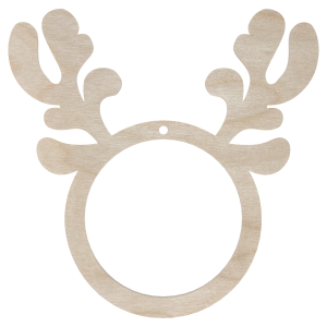 Renifer poroże bombka zawieszka obręcz mini 10 cm
