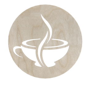 Drewniana podkładka podkładki podstawka pod kubek decoupage ze sklejki