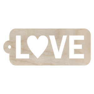 Drewniana zawieszka metka bilecik love ze sklejki decoupage dekor 