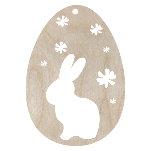 Drewniana zawieszka jajko jajo wielkanocne dekor decoupage ze sklejki