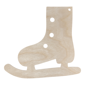 Drewniana zawieszka łyżwy łyżwa na choinkę ze sklejki dekor decoupage 